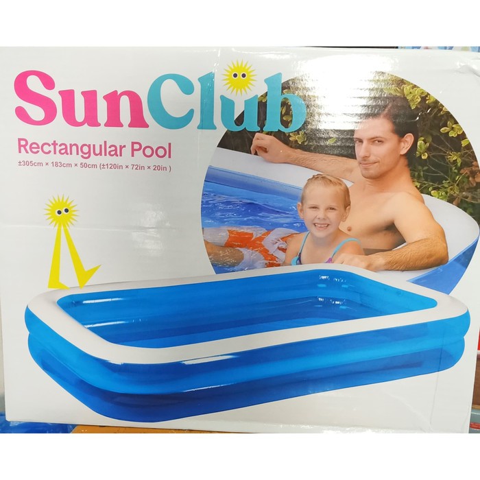 Kolam Renang Anak Kisubo 305 x 183 x 56 cm - 3 Ring Pool No KSB3000 mainan anak