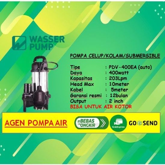 Pompa Celup Air Kotor WASSER PDV-400EA / Pompa Air Kotor PDV-400EA