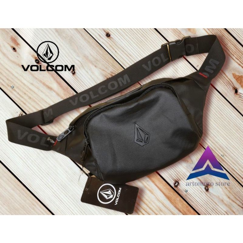 TAS WAISTBAG VOLCOM TAS SELEMPANG VOLCOM TAS VOLCOM WATERPROOF LOGO BESI