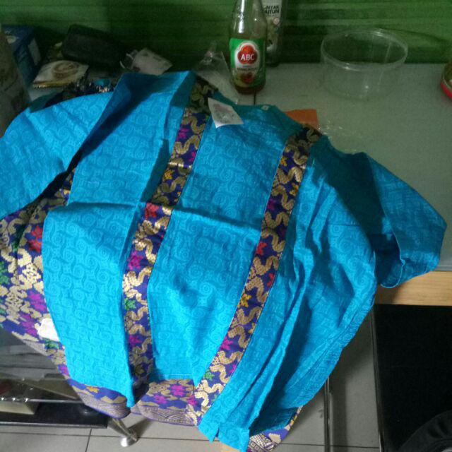 Batik Anak / Setelan Batik Anak Lengan Panjang Atasan Kutubaru Dy01 Ungu