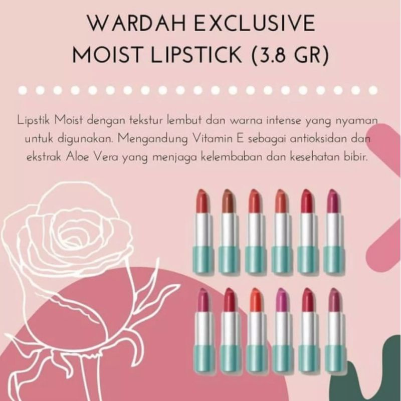 Wardah Exclusive Moist Lipstik