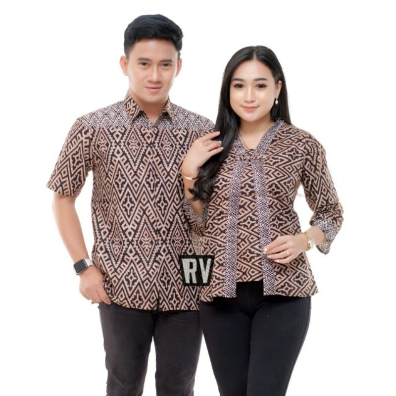 [BISA COD] Batik Couple_Maora Sania Ruffle Batik Couple Ori Ndoro Jowi DNT Garansi Termurah