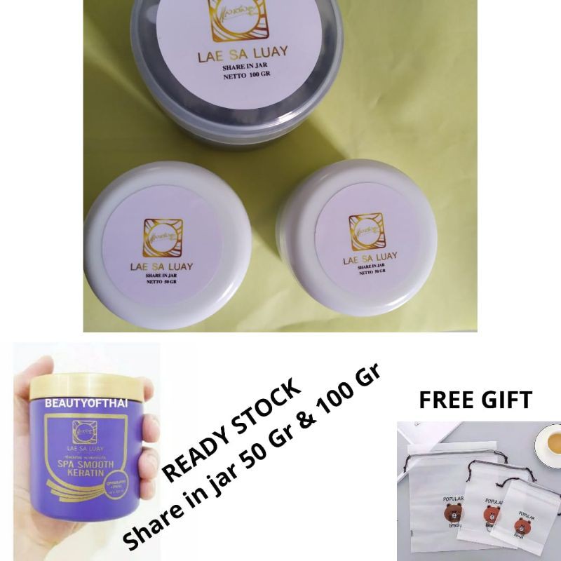 lae sa luay hair mask from thailand BPOM original (share in jar)