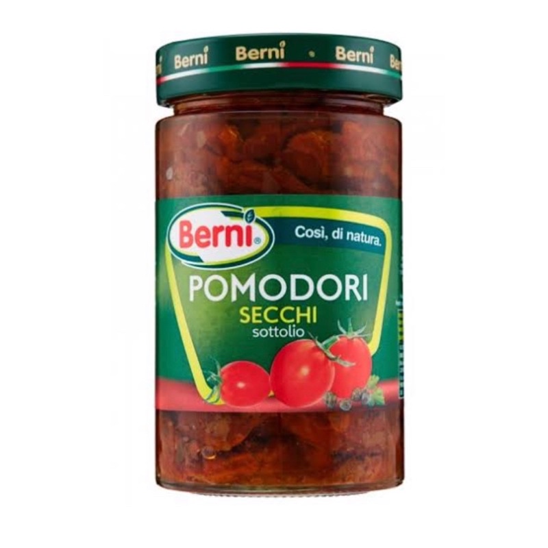 

Berni Pomodori Secchi Sottolio 290gr /Sundried Tomato Tomat/Berni / Pomodori Secchi / Secchi In Oil Semi Girasole Terbaru