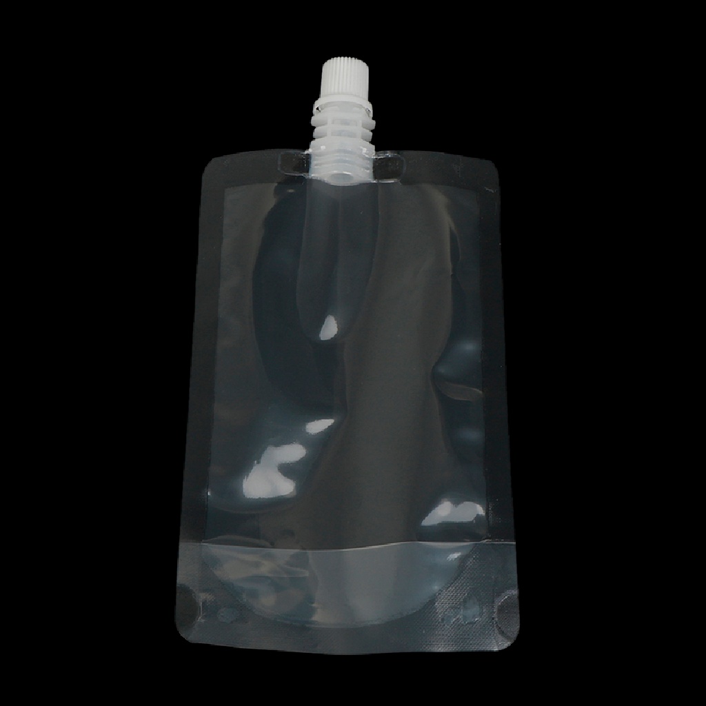 [tiantianbaofu] 10PCS 200ml DIY Plastic Transparent Cruise Drinks Pocket Flask Suction Fresh Bag Boutique