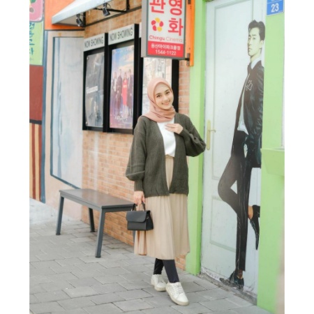 Nolab Cardy Cardigan Outer Rajut Knit Murah Bahan Tebal Halus Premium Realpict Baju Atasan Wanita Setelan OneSet Hijab Muslim COD Free Ongkir Korean Style