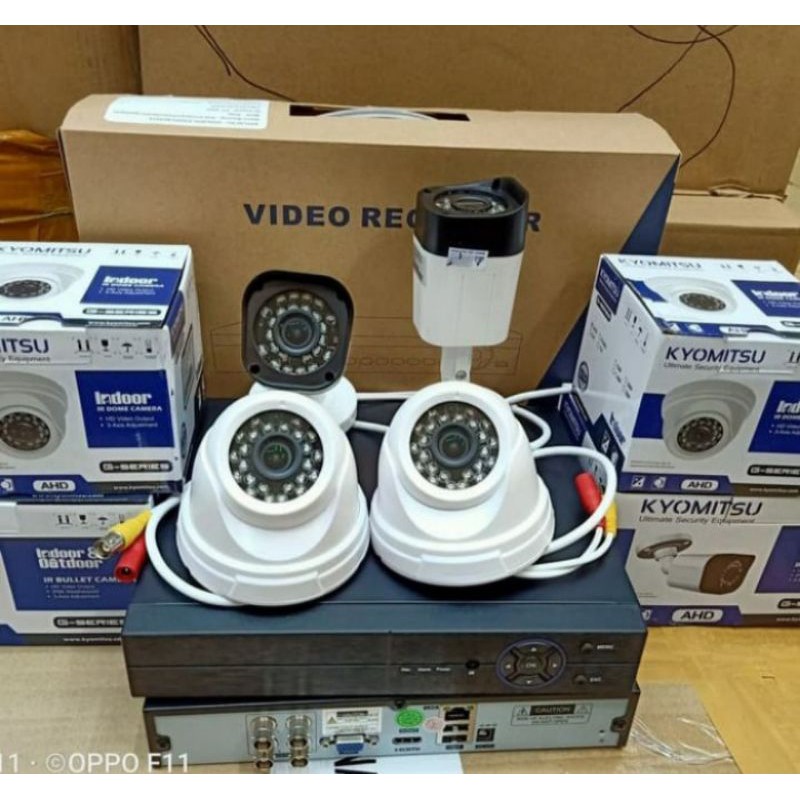 PAKET CCTV MURAH CCTV KYOMITSU 4 CHNNEL 4 KAMERA HDD 500 GB