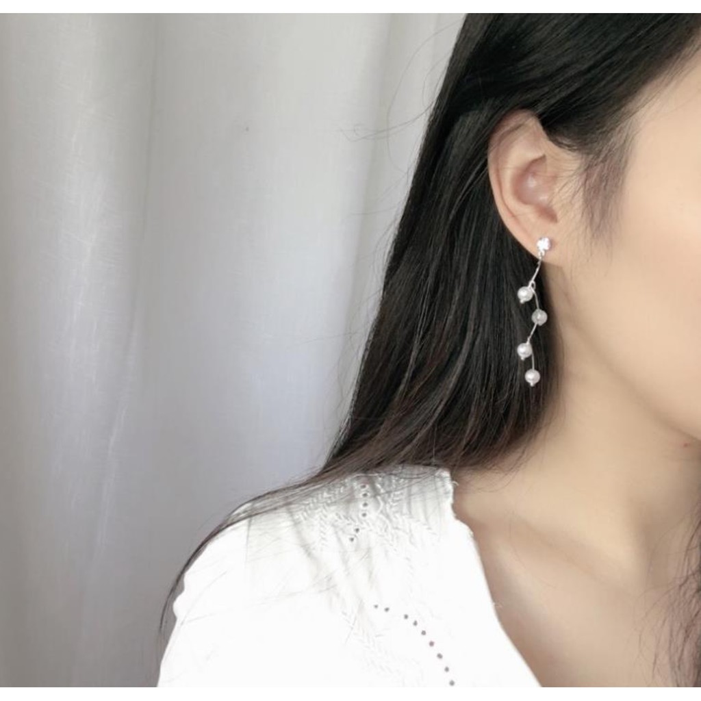 Anting B276 ZIGZAG Korea Fashion Women Diamond Earring Giwang Aksesoris Cewe
