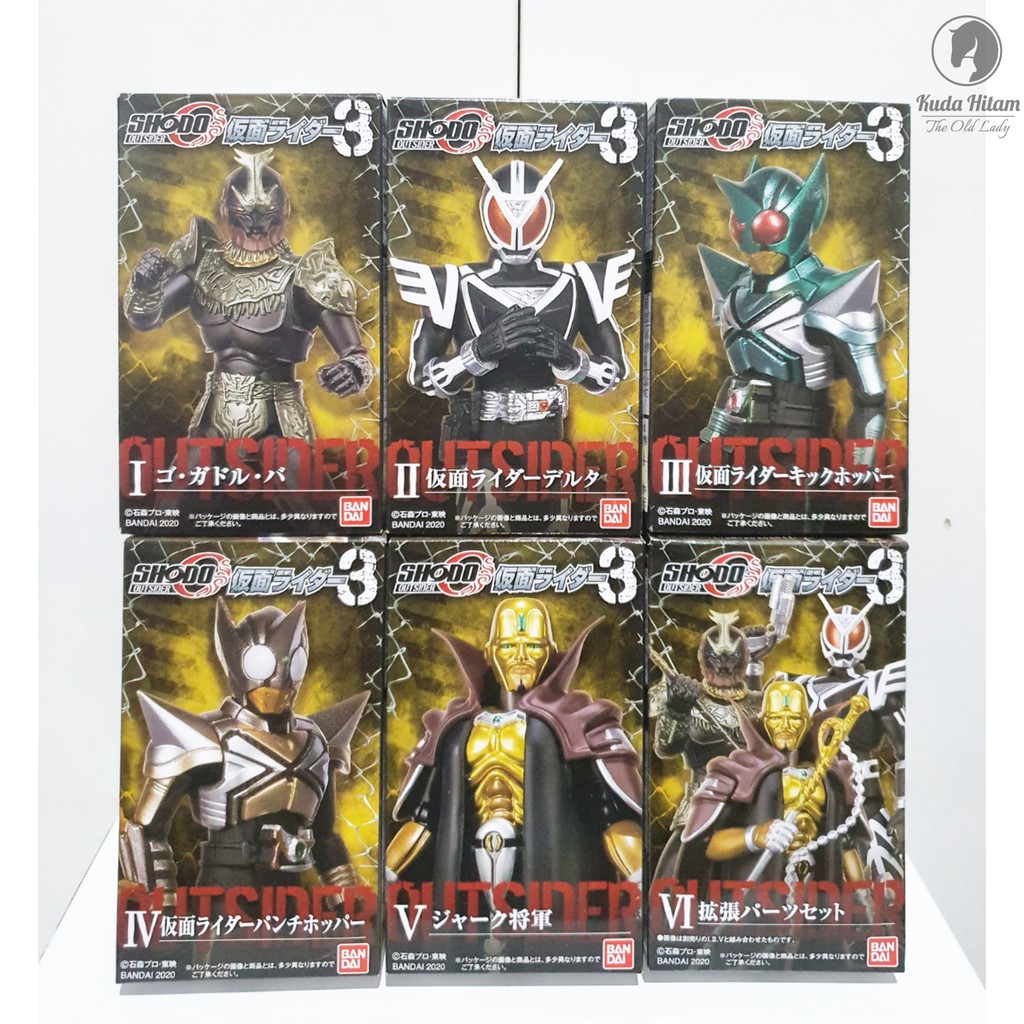 Shodo-O Outsider Kamen Rider 3 Kuuga Grongi Go Gadoru Ba Delta Kick Hopper Punch Hopper General Jark