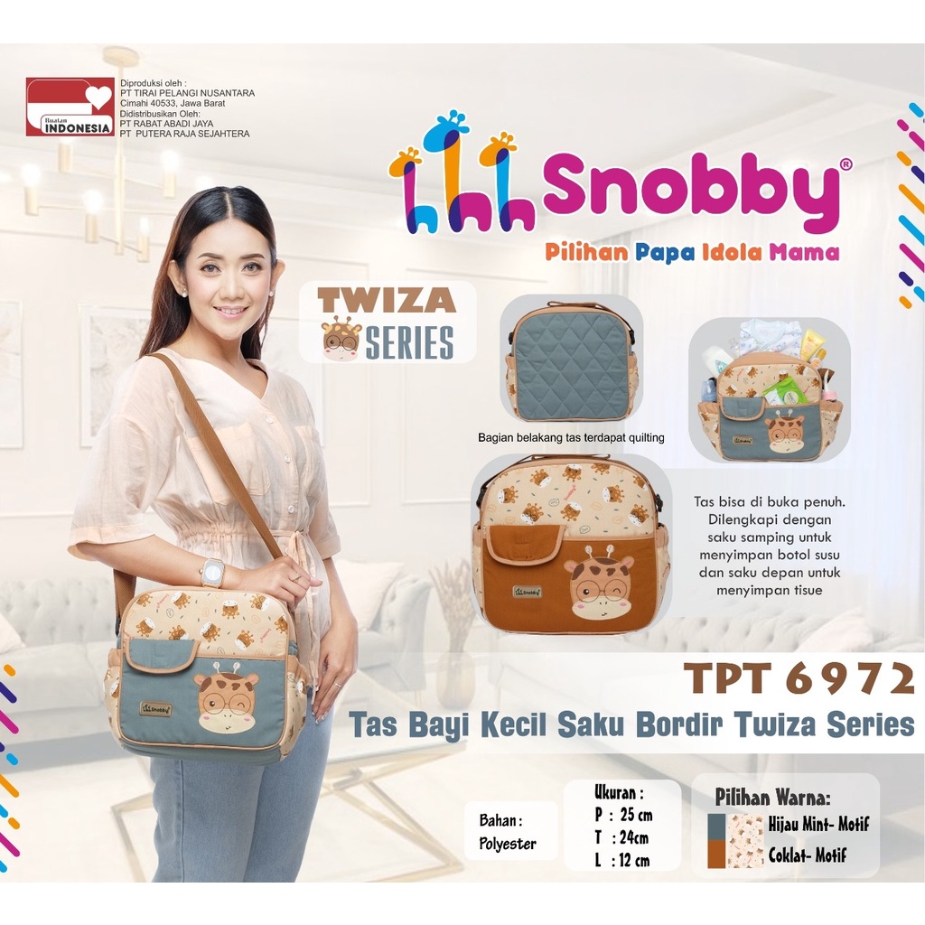 Snobby Tas Bayi Kecil  Saku Bordir Twiza Series - TPT 6972