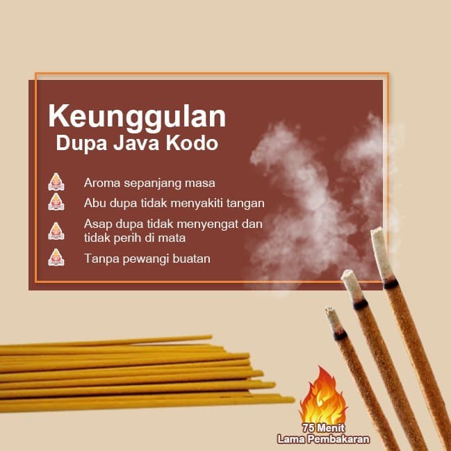 Dupa/Hio Wangi Harum Java Kodo Cendana Australia 39 cm 300 gram + PVC