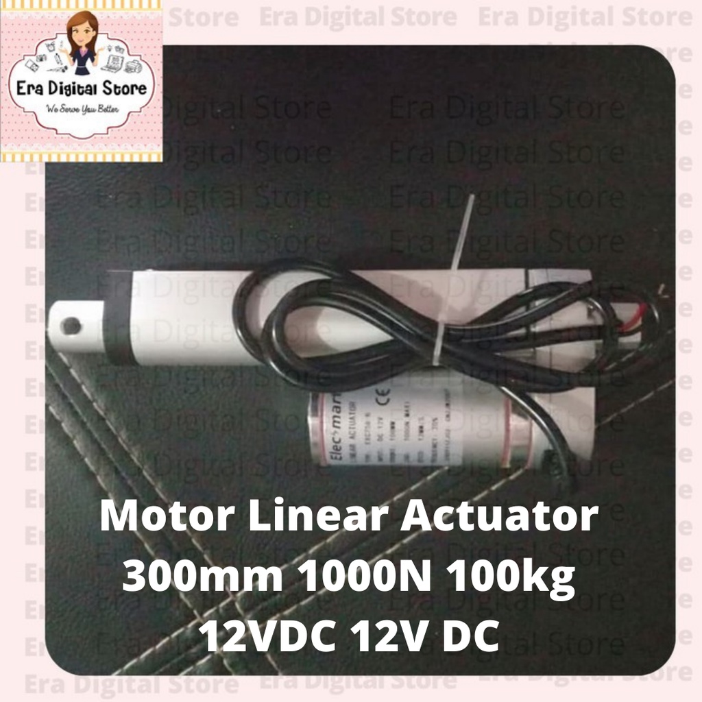 Motor Linear Actuator 300mm 1000N 100kg 12VDC 12V DC