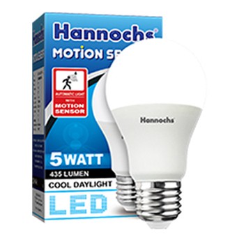 Lampu LED Hannochs Motion Sensor 5w 5 Watt Deteksi Gerakan