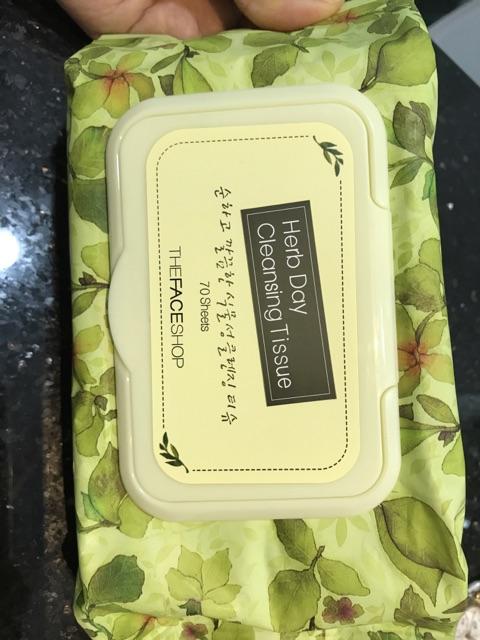 The Face Shop Herb Day Cleansing Tissue 70 Sheets