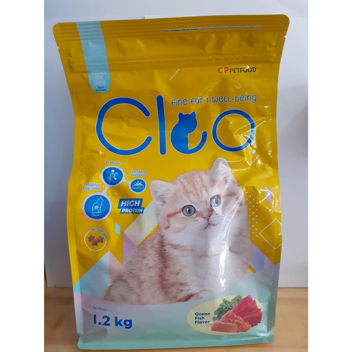 cleo kitten 1,2kg makanan kucing 1,2 kg