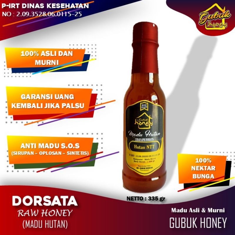 

Madu Hutan Gubuk Honey 335gr - 100% madu asli dan murni