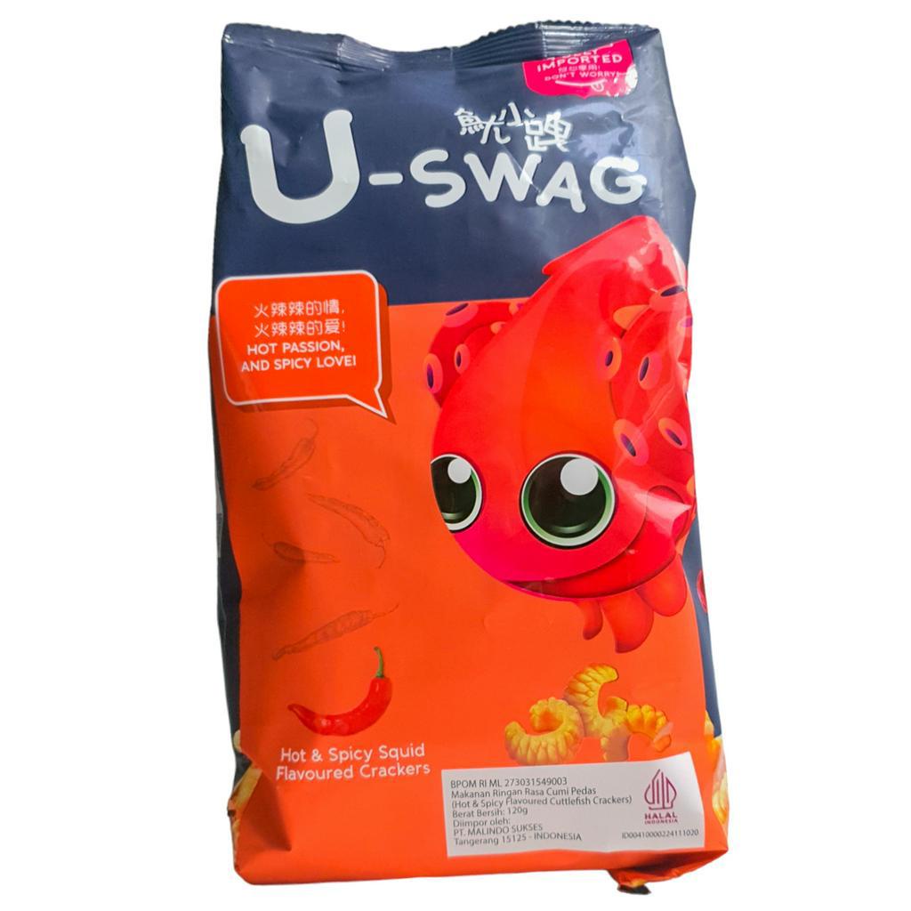 U-Swag Cuttlefish Crackers 120gr - Snack Crackers Sotong