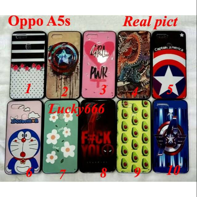 Soft jelly case motif cowok oppo a5s silikon karakter oppo a5s a5 s 2019