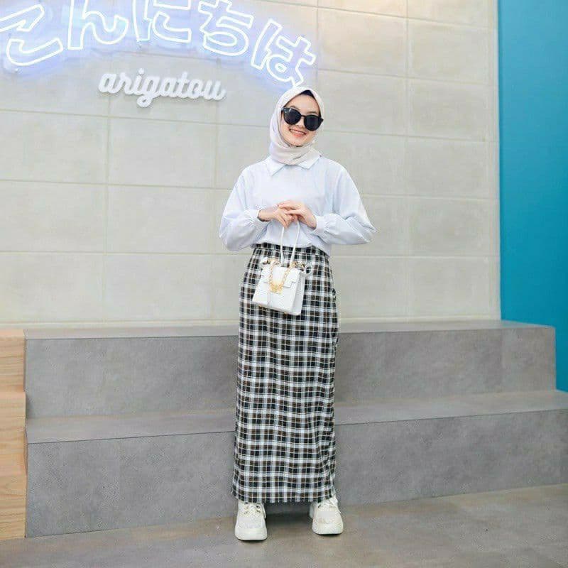 ROK SPAN KNITTED rok tartan panjang span rok kotak kotak panjang span rok kekinian panjang fashion muslim rok kekinian remaja rok kekinian wanita rok span panjang rok gaul cewek keren rok gaul wanita panjang rok terbaru wanita-1