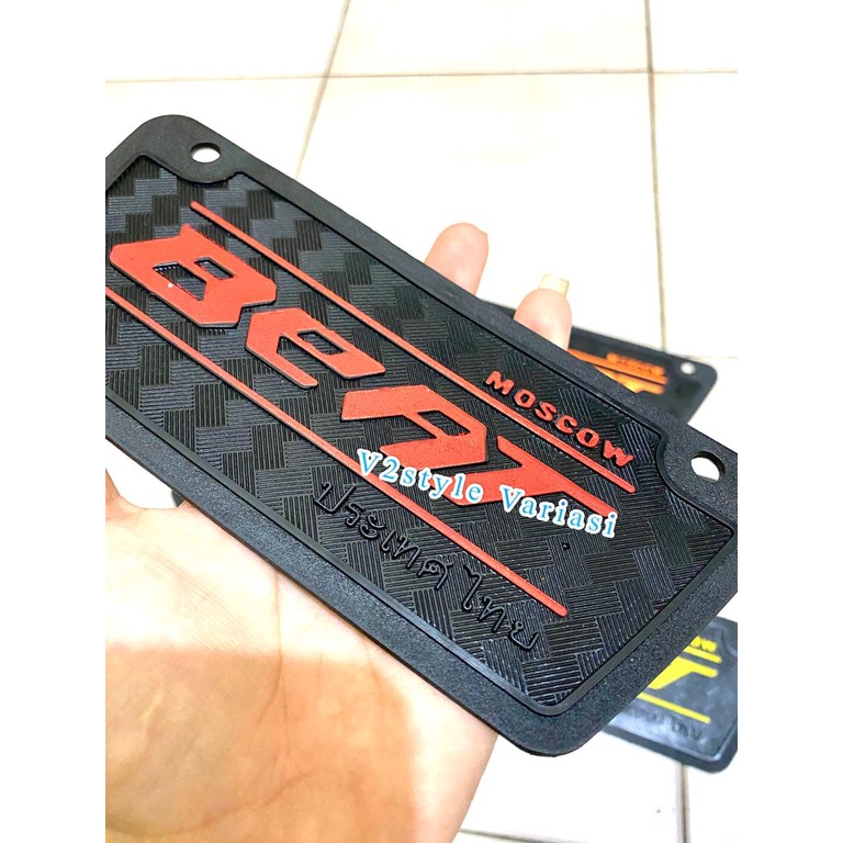 MUDFLAP HONDA BEAT KARBU KARET PENAHAN LUMPUR BEAT LAMA MOTIF TULISAN THAILAND TEBAL KUAT TIDAK SOBEK MUDGUARD PELINDUNG MESIN DINAMO KARET PENAHAN LUMPUR MESIN DINAMO KOLONG SPAKBOR BELAKANG MUD FLAP BEAT LAMA KARET SPAKBOR BEAT CARBU BEAT KARBULATOR