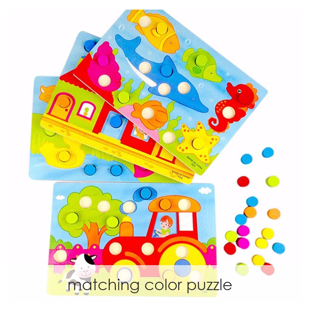 Edufuntoys MATCHING COLOR PUZZLE mainan  edukasi puzzle 