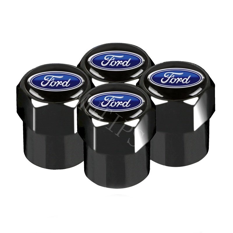 Ford 4Pcs Tutup Pentil Ban Mobil Bahan Aluminum Alloy Untuk Focus Everest Mustang Fiesta Ranger Ecosport