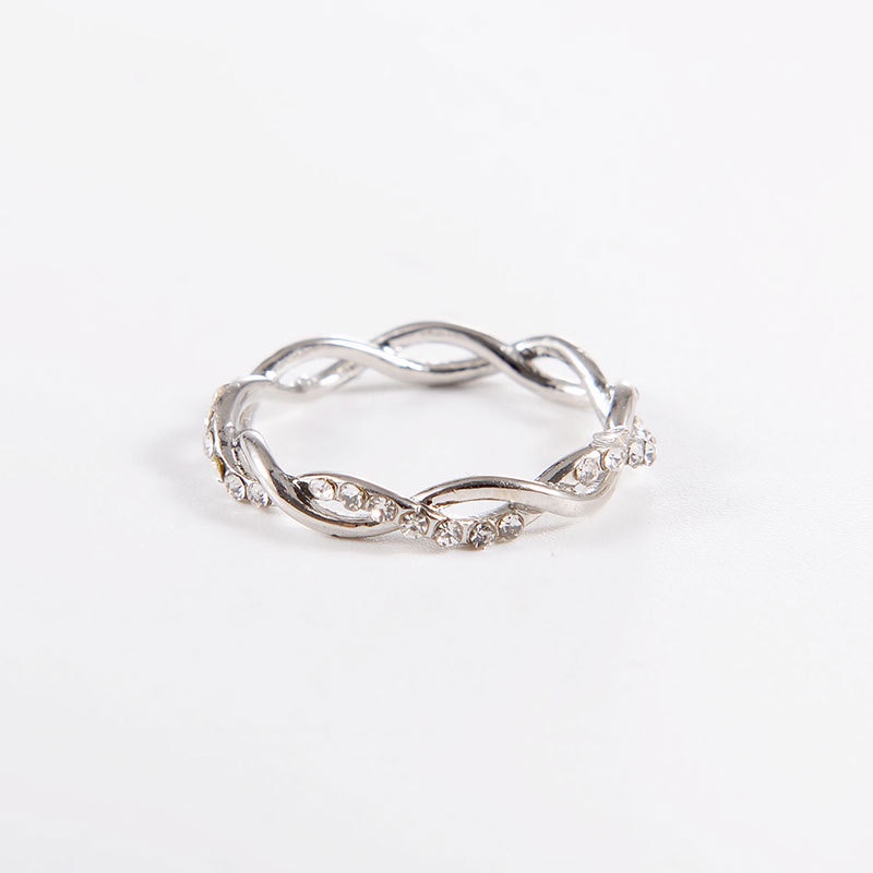 MORYMOSHI C18 Cincin Ulir Berlian Wanita Fashion Korea