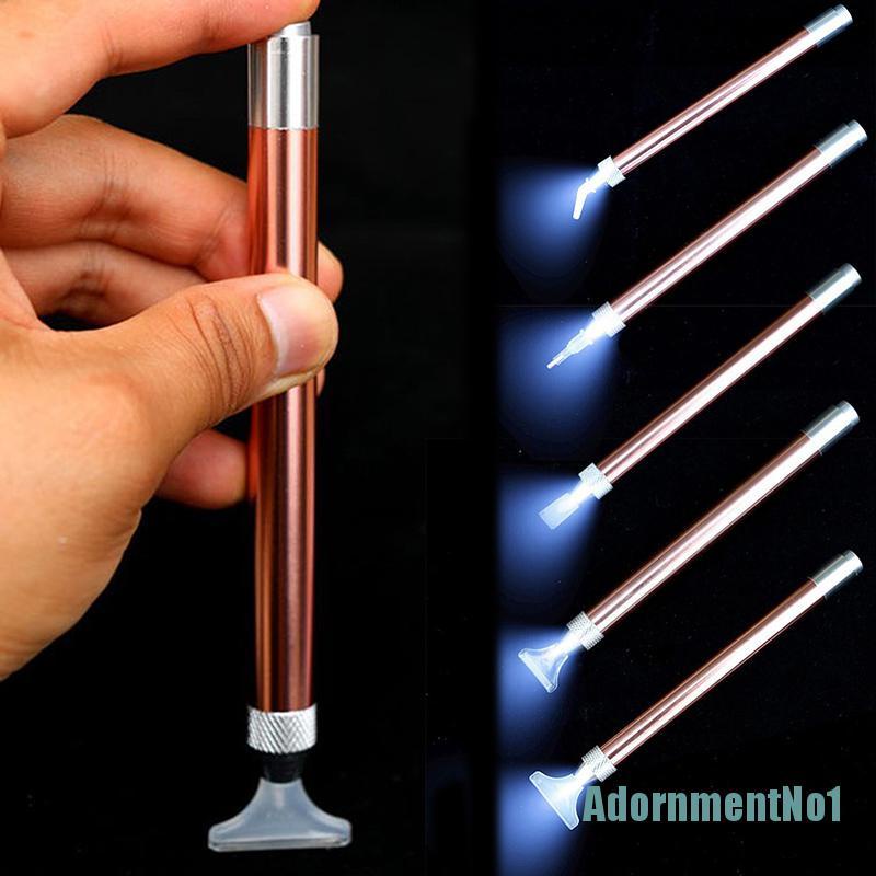 [AdornmentNo1]Diamond Painting Pen Lighting Point Drill Pen with Magnifying Glass Craft Tool