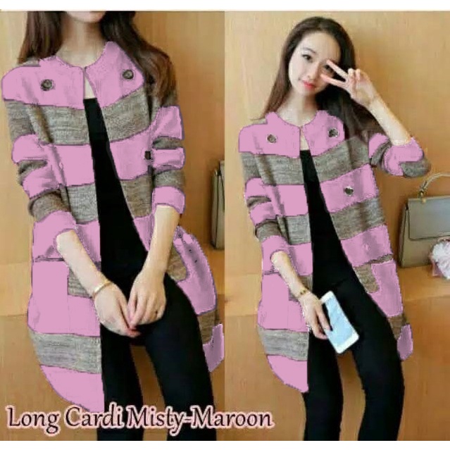 VGN LONG CARDY MISTY / CARDY WANITA / CARDINGAN TERLARIS / CARDINGAN KEKINIAN / FASHION WANITA