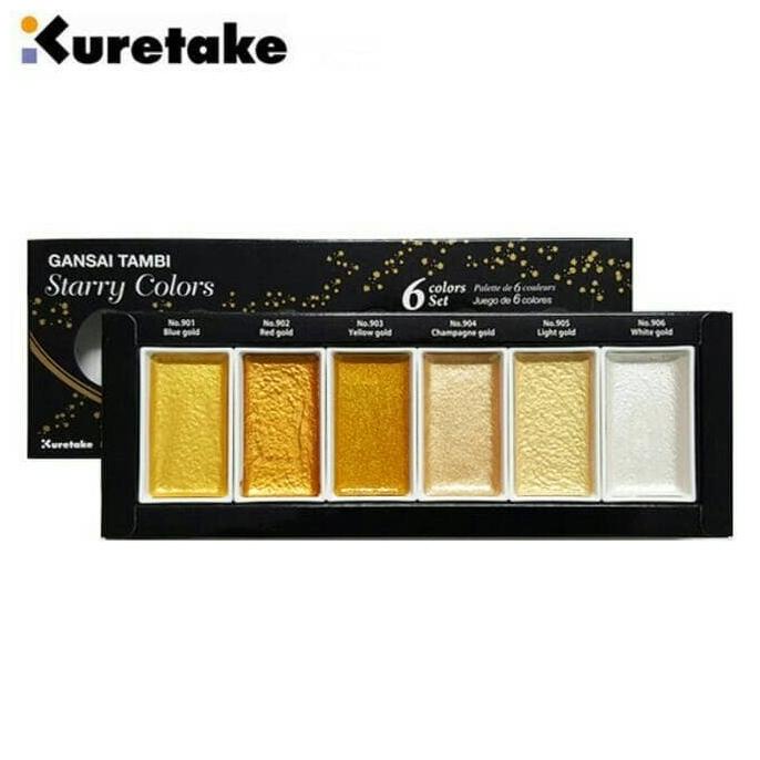 

kuretake gansai tambi starry colors --6clr