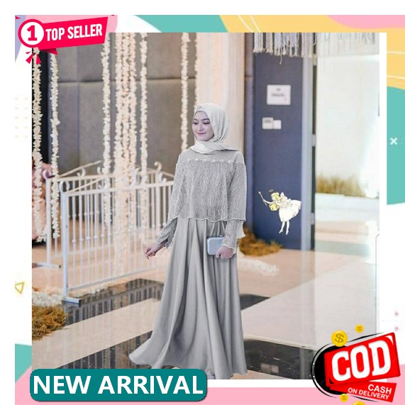 Gamis Sandrina Kebaya Tulle Modern Outfit Pesta / Gamis Pesta Gamis / Kebaya Modern / Gamis Lebaran 