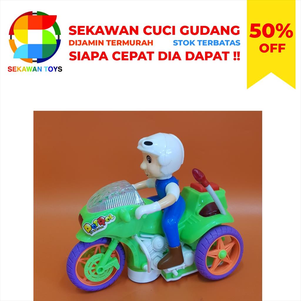 Mainan Motorcyle Patrol/Sepeda Patrol SEKAWAN SALE 13