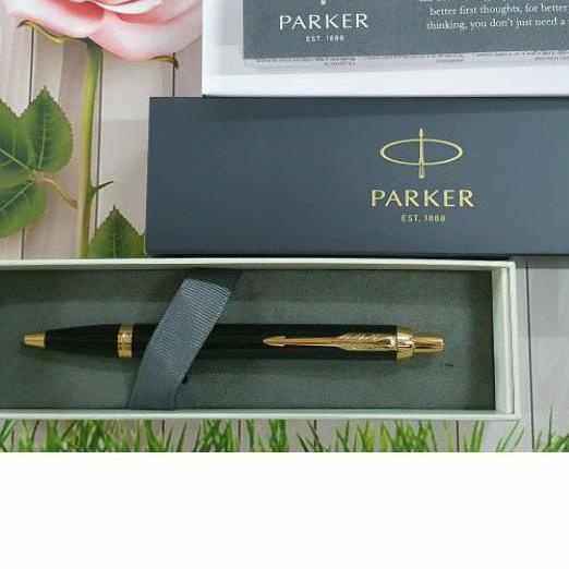 

[KODE FZWO7] Pulpen Parker Original IM New Lq Black GT Gratis grafir Nama Atau Logo bukan Montblanc Dupont