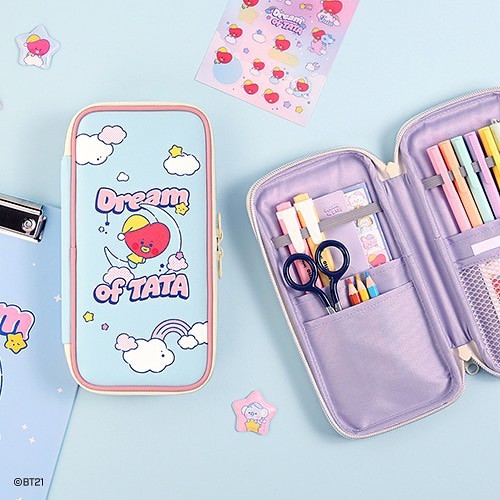 

BT21 BABY P-POCKET DREAM MONOPOLY OFFICIAL BTS PENCIL PEN CASE KOTAK PENSIL DREAMING KOTAK STRAP