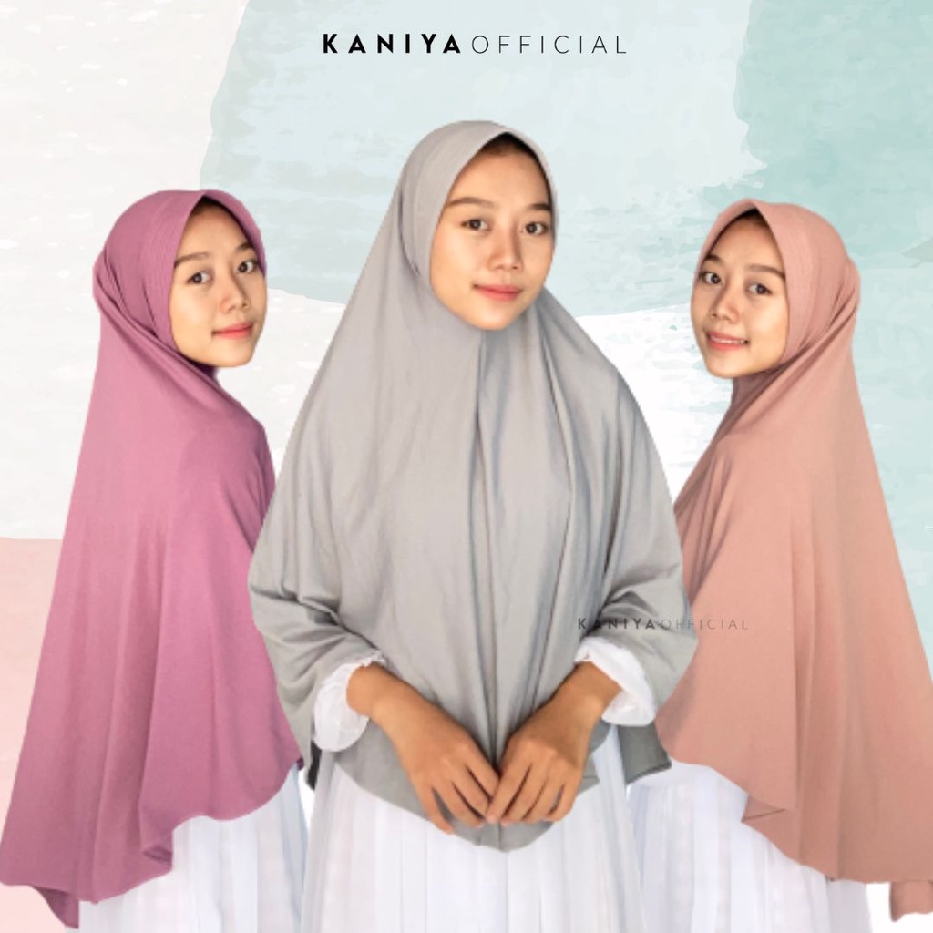 Jilbab Instan Pet Antem / Khimar Syar'i Premium / Bergo Instan Jumbo By KANIYA