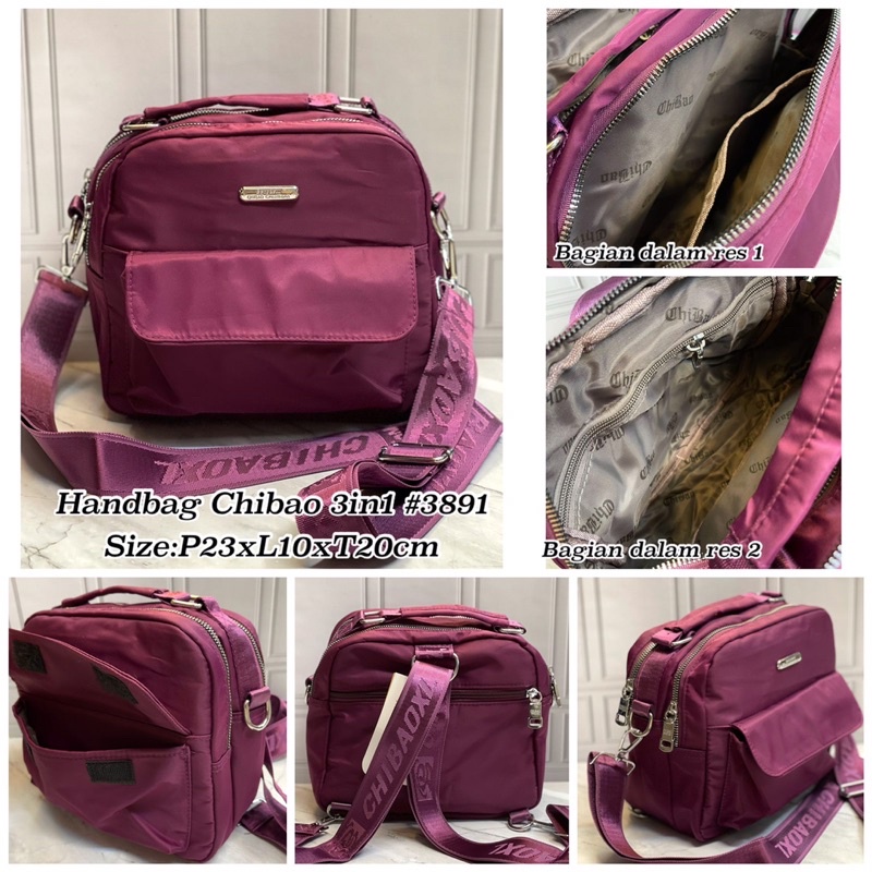 PROMO/ TAS 3IN1 CHIBAO / RANSEL CHIBAO 3891 / SELEMPANG CHIBAO ORIGINAL IMPORT