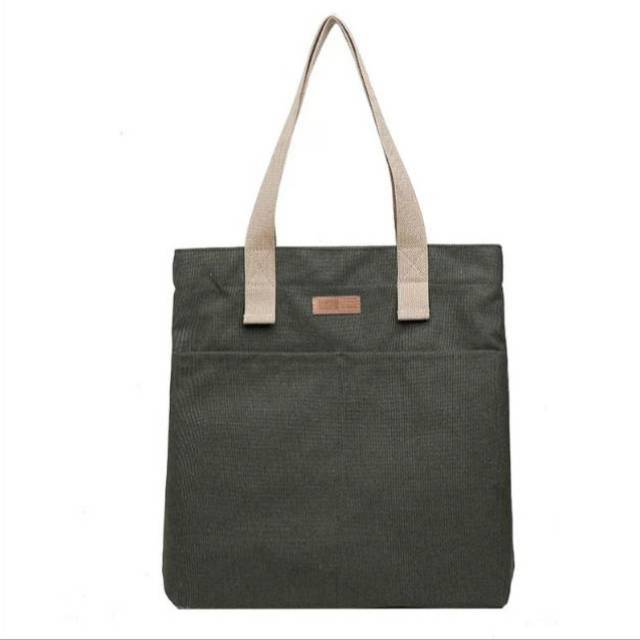 TAS AMELIA TOTE BAG CANVA - Tas Tote Bag Polos Unisex