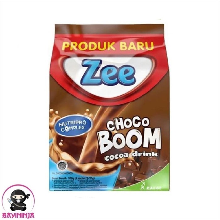 

ZEE Choco Boom Cocoa Drink Minuman Cokelat Bag 27 g x 4 s T-Ninjabayi 01