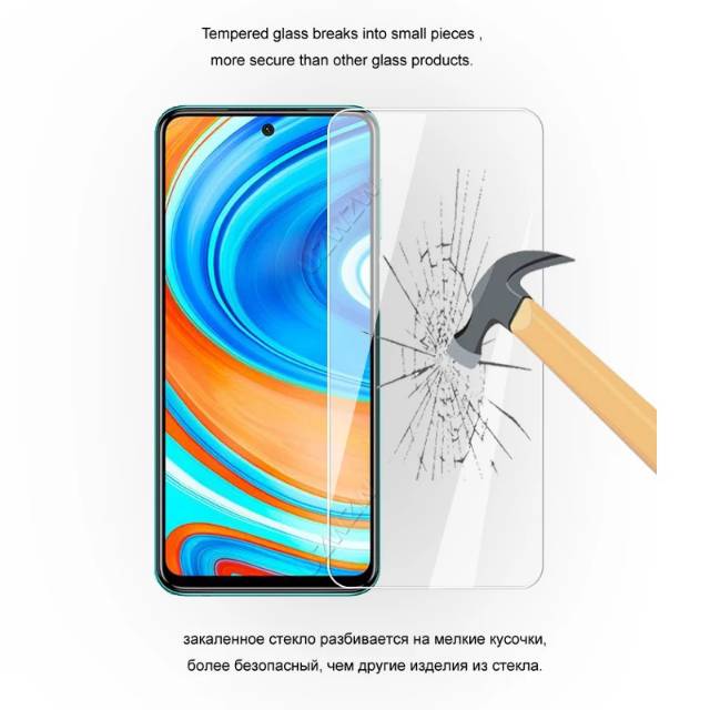 Tempered Glass Clear HD Xiaomi Redmi Note 9 Pro - TG Anti Gores Bening Redmi Note 9pro Full Layar