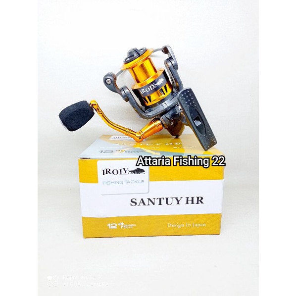 Reel Pancing Iroly Santuy HR 1000/2000/3000/ Reel spinning Power Handle (Sudah Rubber Seal )