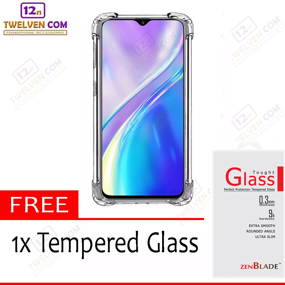 [FLASH SALE] Case Anti Crack Anti Shock Softcase Realme XT - Free Tempered Glass