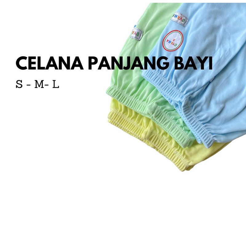 Celana Panjang Bayi Baby Newborn Polos Warna Murah / Piyama Bayi Legging Bayi Newborn S M L