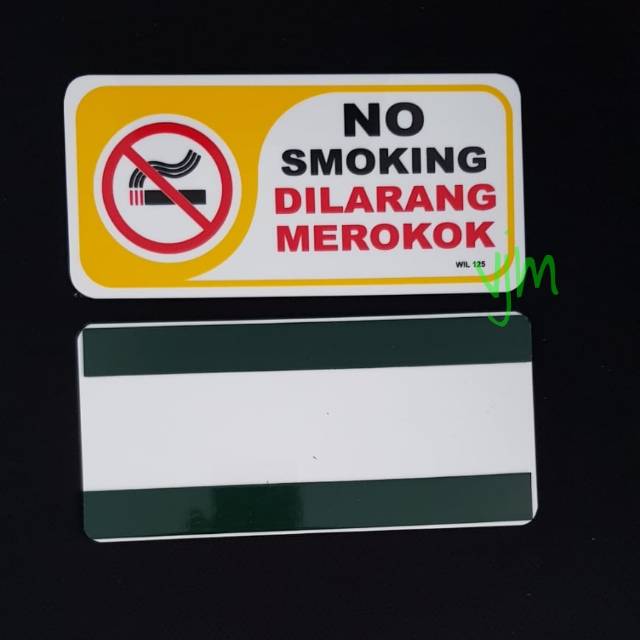 

Plat Acrylic NO SMOKING (20x9,5cm)