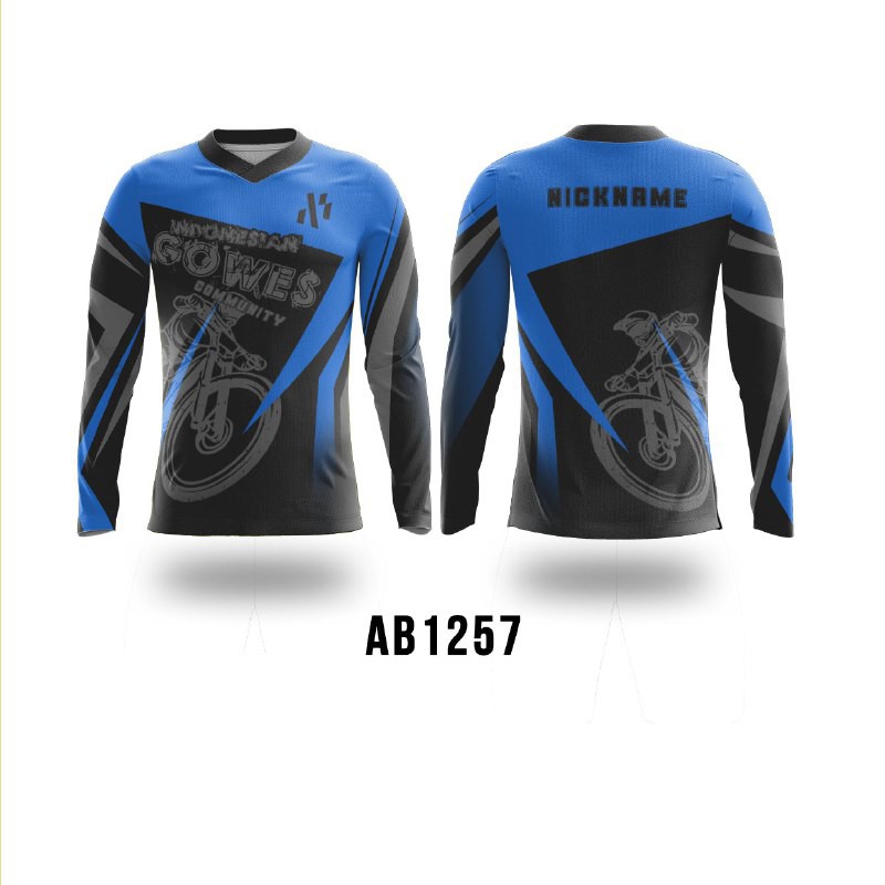 Kaos Baju jersey sepeda Indonesia gowes community Lengan panjang