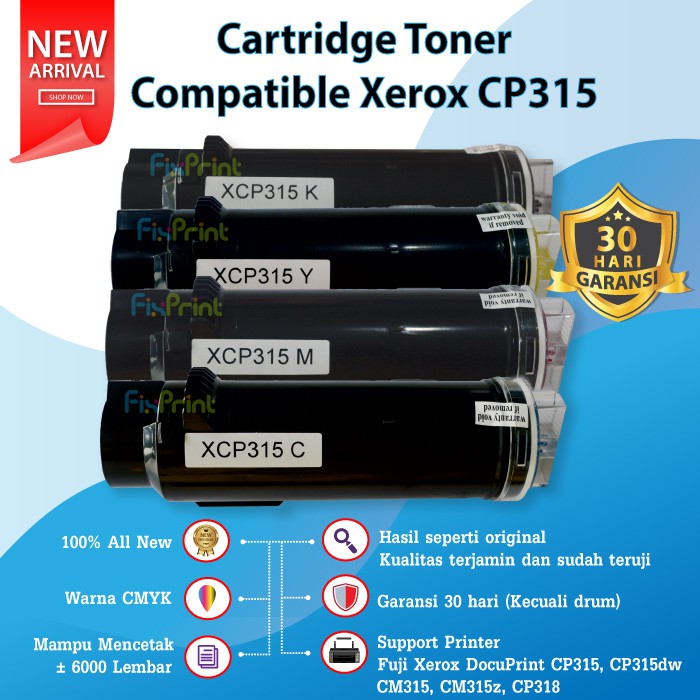 Cartridge Toner Compatible Printer Fuj iXerox CP315 CP318 CP315dw CM315z Universal Toner CP 315 318