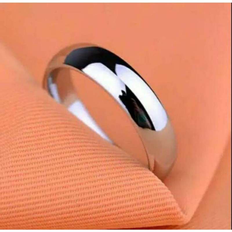 cincin silver titanium  asli titanium  pria wanita