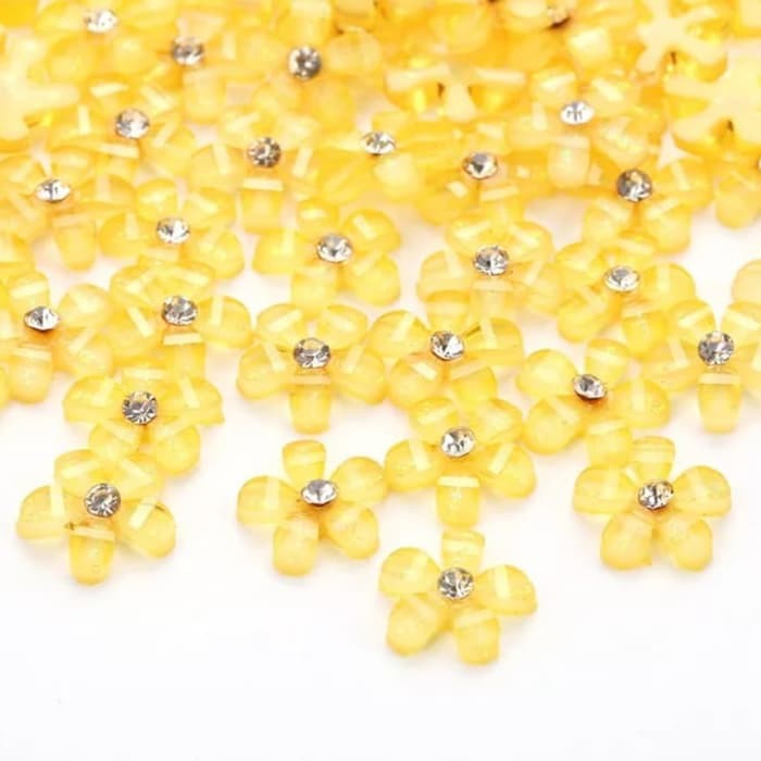 Nail art 3D hiasan kuku 3d charm resin 3d bunga akrilik import 10mm