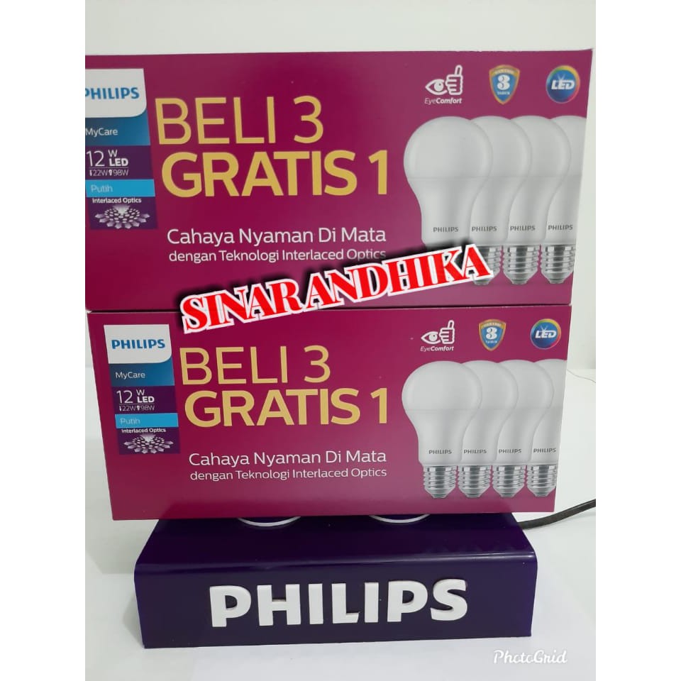 LAMPU PHILIPS LED 12 WATT PACK