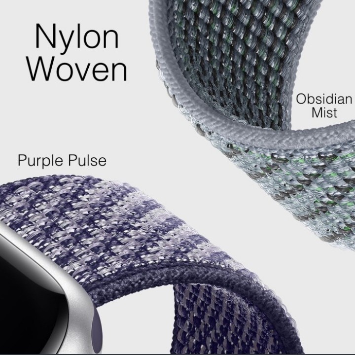 Strap Woven Nylon Nilon untuk Apple Watch Seri 1 2 3 4 5 6 7 SE 38mm 40mm 41MM 42mm 44mm 45MM