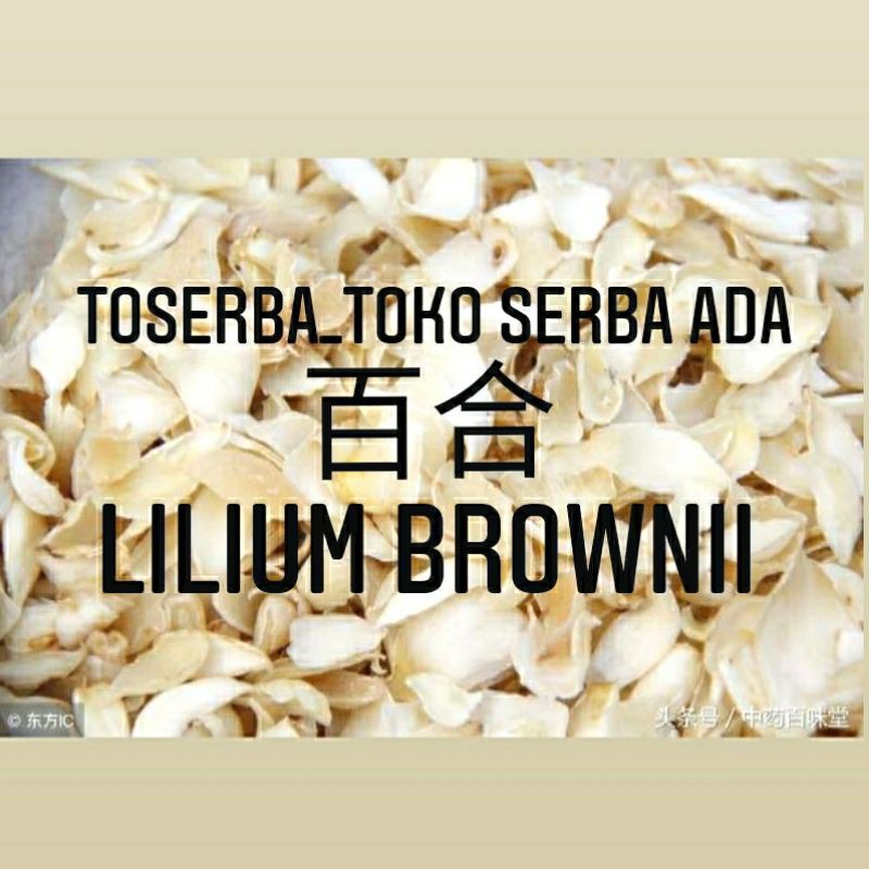 

100gr Herbal Wai Bai He 外百合 Lilium Brownii Lily Bulb Bulbus Lilii Premium Grade